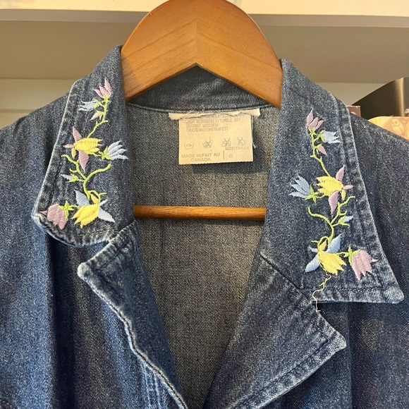 VINTAGE Denim Maxi Dress - Picture 2 of 5